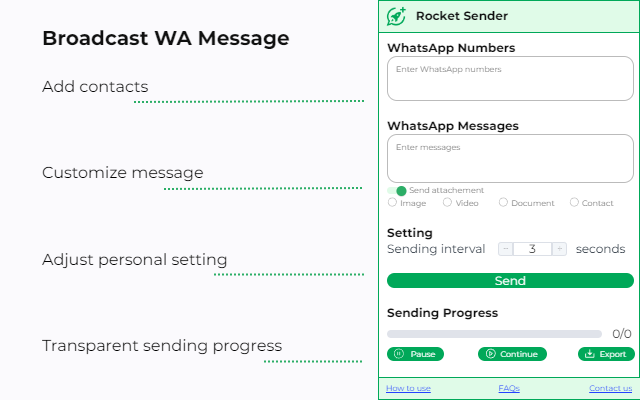 Rocket Sender chrome谷歌浏览器插件_扩展第1张截图