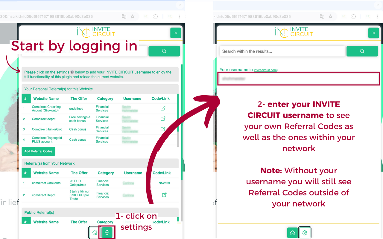 INVITE CIRCUIT | Referral Code Finder chrome谷歌浏览器插件_扩展第4张截图