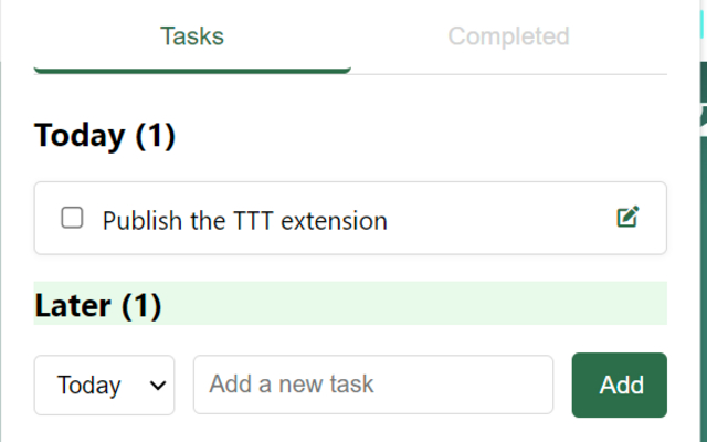 TTT - To Do, To Read, To Complete! chrome谷歌浏览器插件_扩展第4张截图