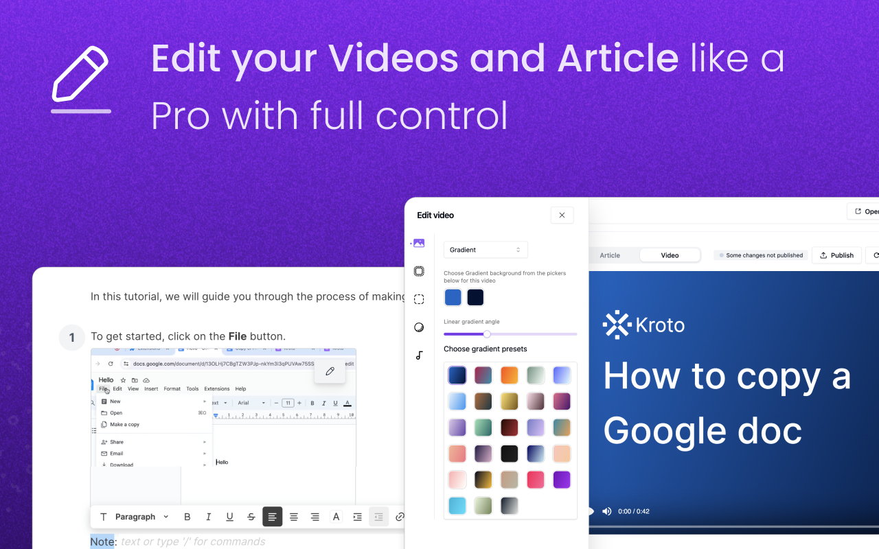 Kroto - Create How-To Videos and Guides In Minutes chrome谷歌浏览器插件_扩展第5张截图