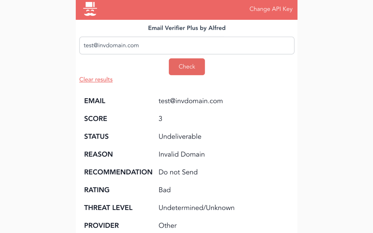 Email Verifier Plus by Alfred chrome谷歌浏览器插件_扩展第4张截图