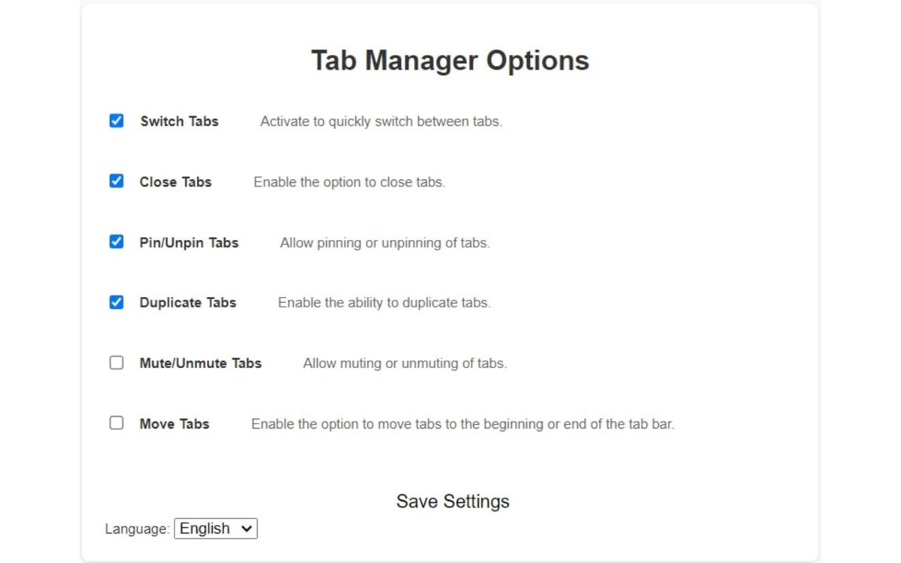 Enhanced Tab Manager chrome谷歌浏览器插件_扩展第2张截图