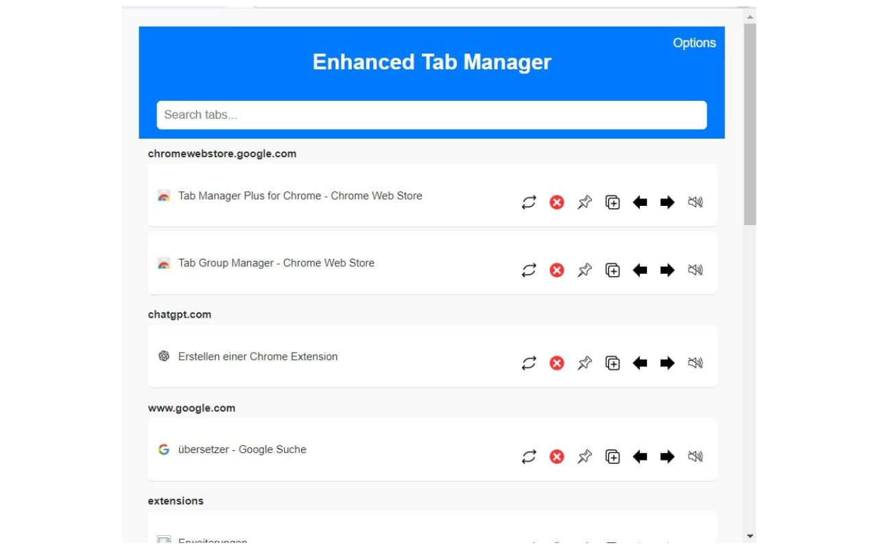 Enhanced Tab Manager chrome谷歌浏览器插件_扩展第3张截图