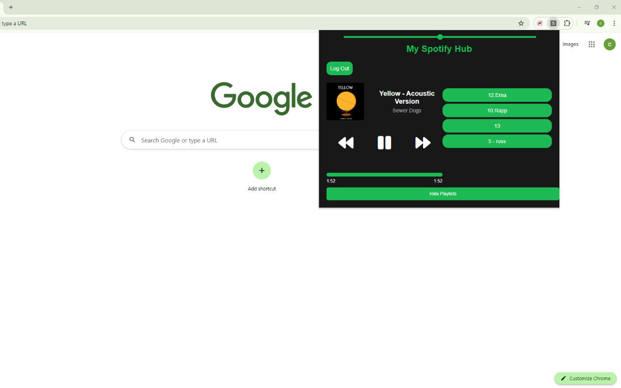 Spotify player chrome谷歌浏览器插件_扩展第3张截图