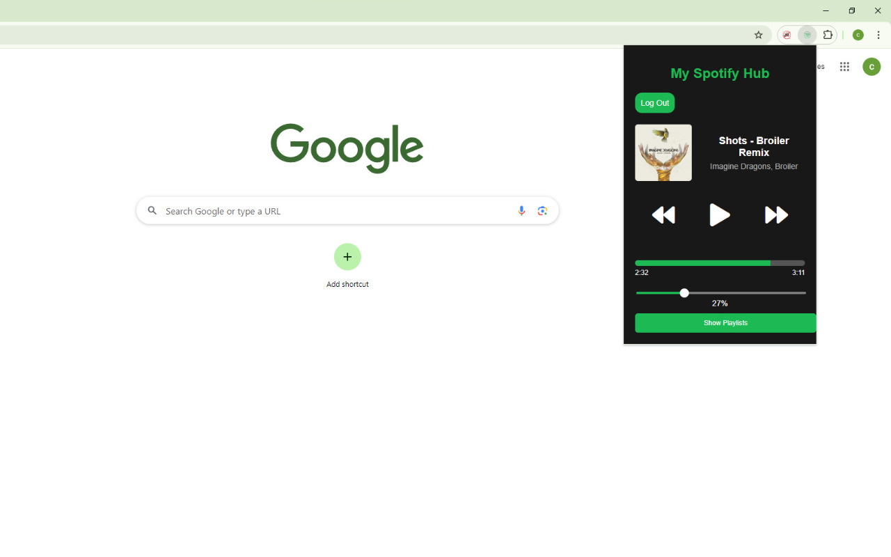 Spotify player - Easy access to your music chrome谷歌浏览器插件_扩展第1张截图