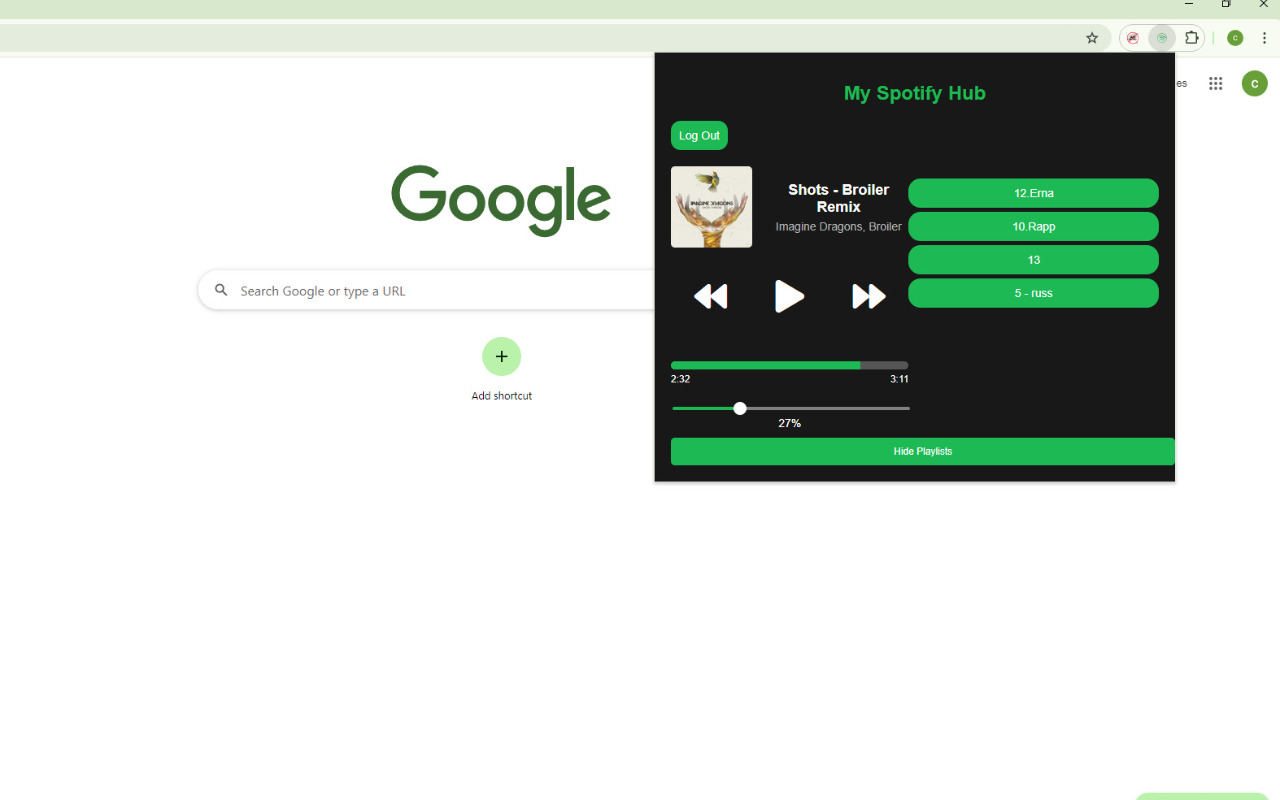 Spotify player - Easy access to your music chrome谷歌浏览器插件_扩展第3张截图