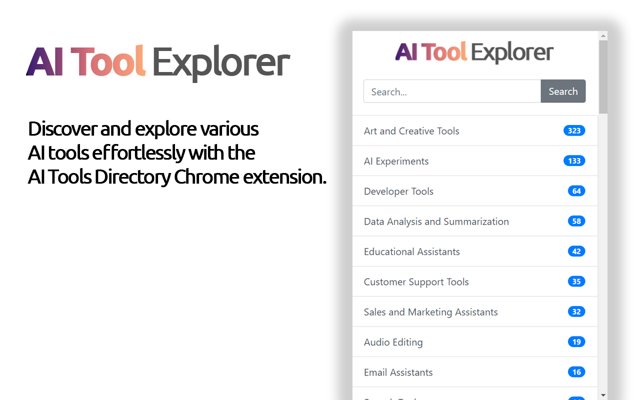 AI Tool Explorer chrome谷歌浏览器插件_扩展第1张截图