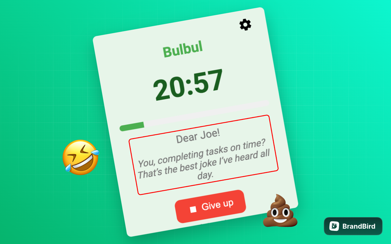 Bulbul: The Pomodoro Timer with Personality chrome谷歌浏览器插件_扩展第3张截图