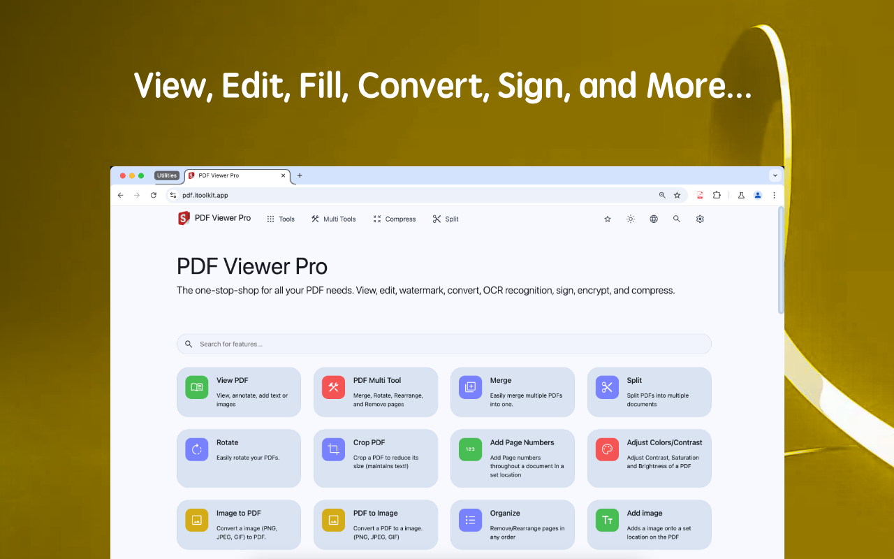 PDF Viewer Pro - 查看、编辑、转换、加密、签名及更多 chrome谷歌浏览器插件_扩展第2张截图