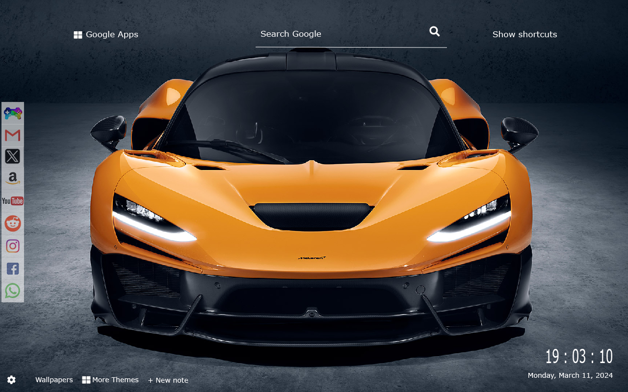 McLaren W1 Wallpapers New Tab chrome谷歌浏览器插件_扩展第3张截图