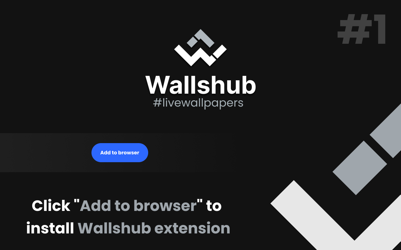 Wallshub - New Tab Live Wallpapers chrome谷歌浏览器插件_扩展第1张截图