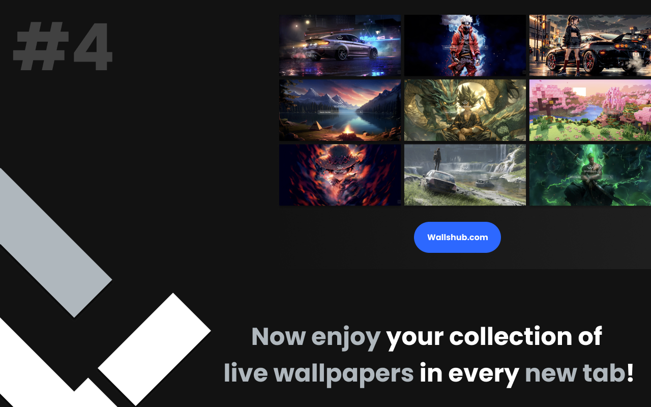 Wallshub - New Tab Live Wallpapers chrome谷歌浏览器插件_扩展第4张截图