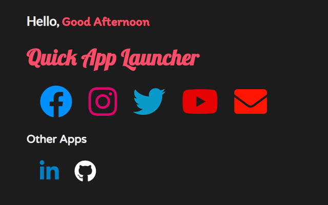 quick app launcher chrome谷歌浏览器插件_扩展第2张截图