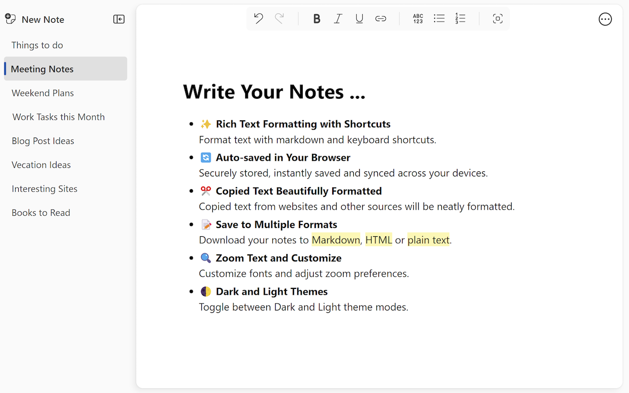 Notebook - Quick and Simple Notes chrome谷歌浏览器插件_扩展第1张截图