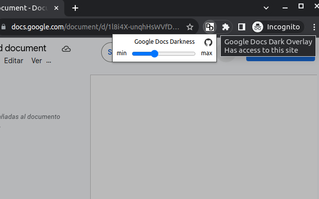 Google Docs Dark Overlay chrome谷歌浏览器插件_扩展第1张截图