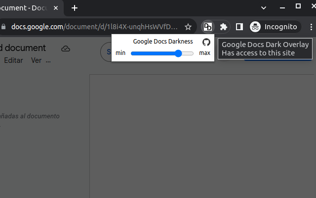 Google Docs Dark Overlay chrome谷歌浏览器插件_扩展第2张截图