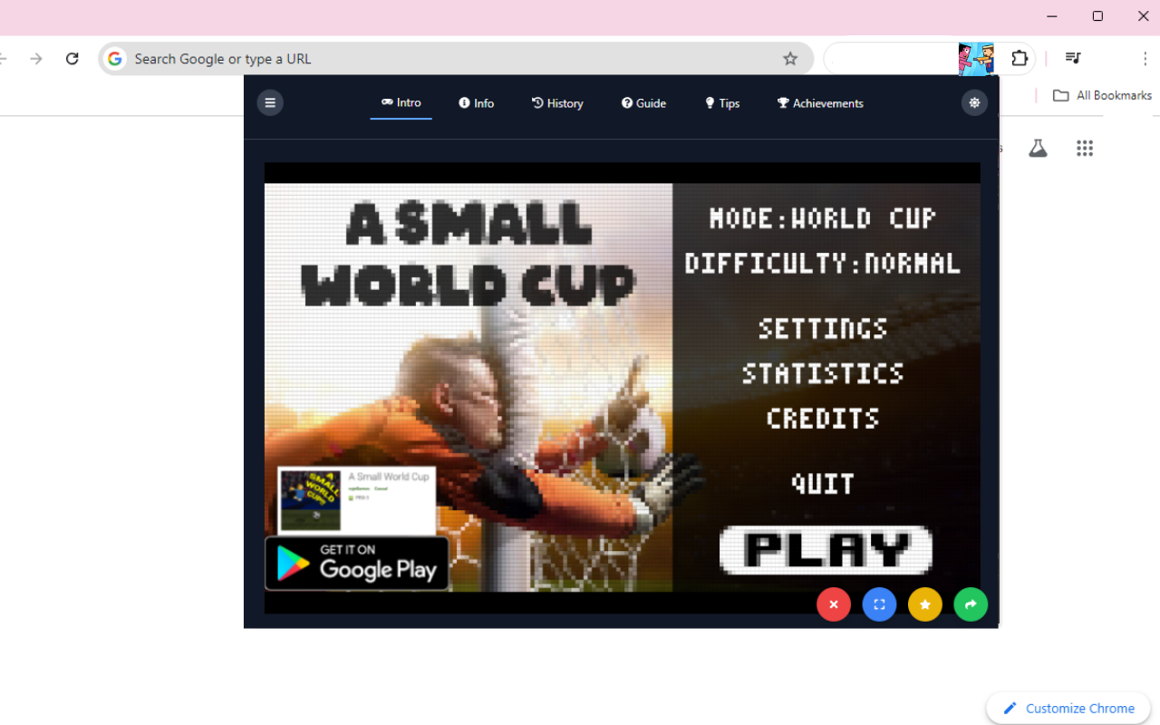 A Small World Cup Unblocked Game chrome谷歌浏览器插件_扩展第3张截图