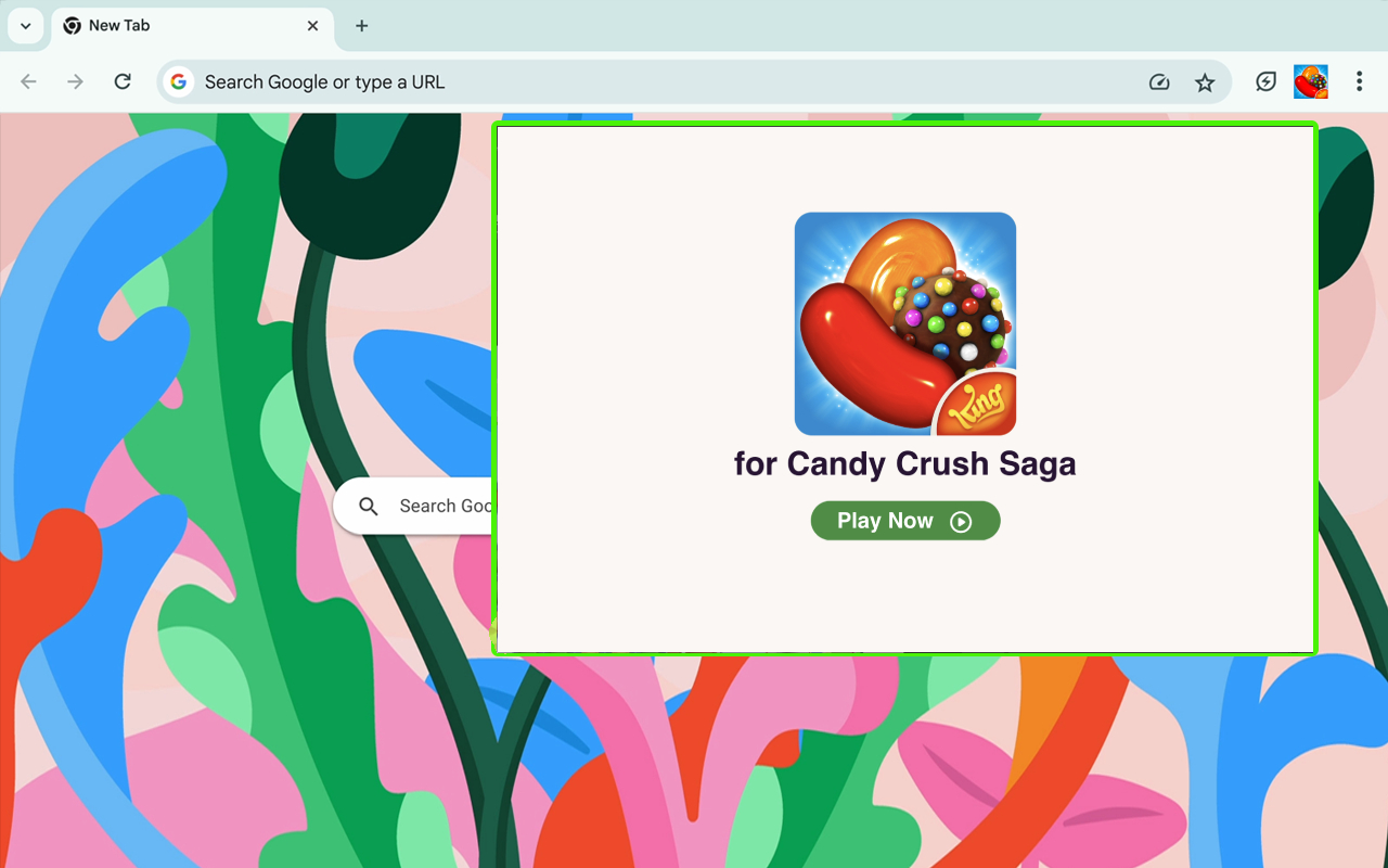 for Candy Crush Saga Popup Game chrome谷歌浏览器插件_扩展第2张截图