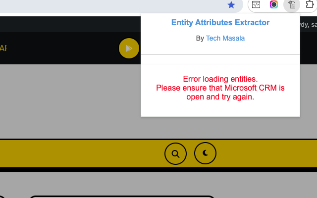 Dynamics CRM Entity Attributes Extractor chrome谷歌浏览器插件_扩展第3张截图