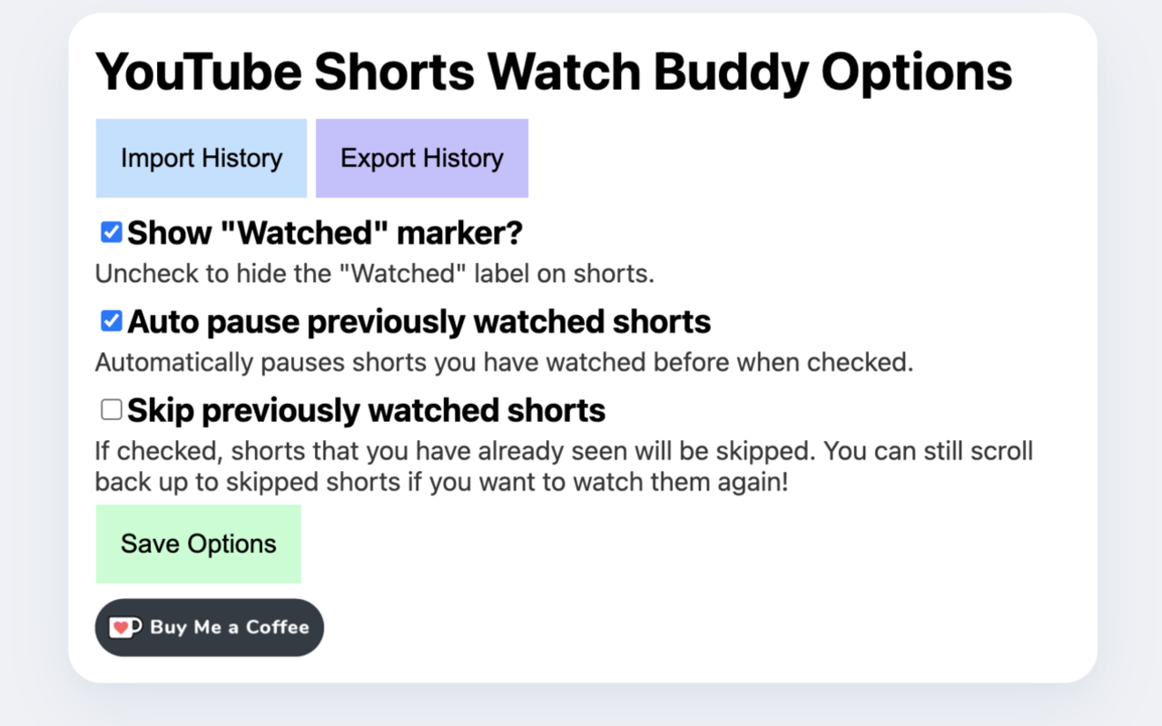 YouTube Shorts Watch Buddy chrome谷歌浏览器插件_扩展第1张截图