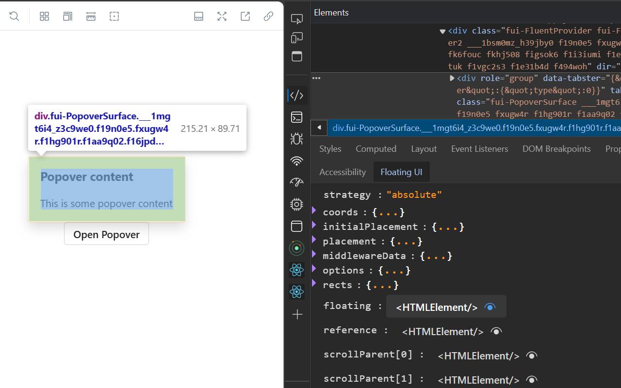 Floating UI Devtools chrome谷歌浏览器插件_扩展第1张截图