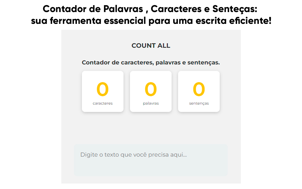 Count All - Caracteres|Palavras|Sentenças. chrome谷歌浏览器插件_扩展第1张截图