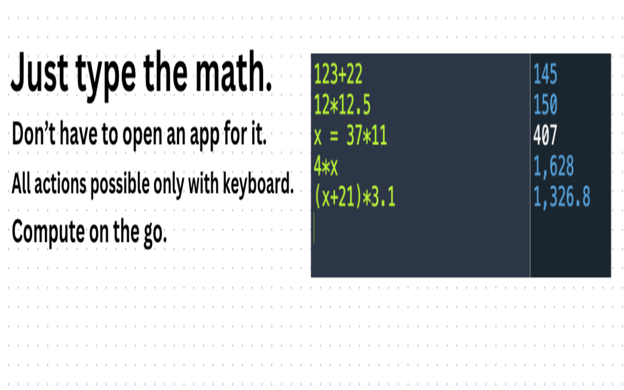 Type To Calculate chrome谷歌浏览器插件_扩展第1张截图