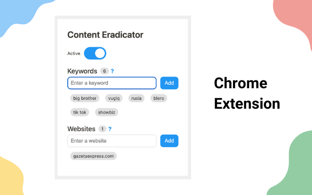 Content Eradicator chrome谷歌浏览器插件_扩展第1张截图