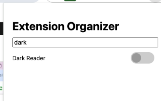 Extension Organizer chrome谷歌浏览器插件_扩展第1张截图