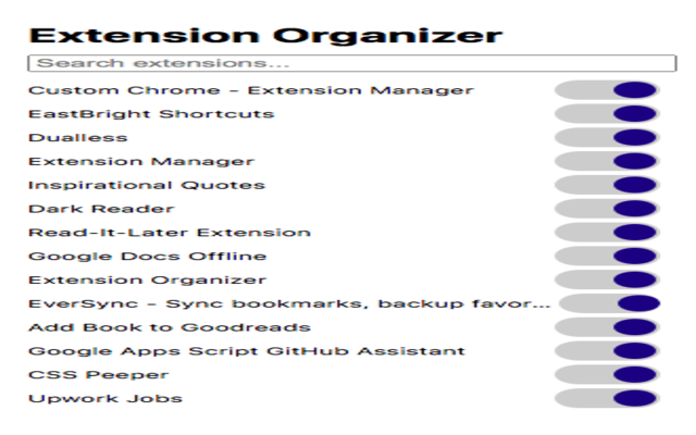 Extension Organizer chrome谷歌浏览器插件_扩展第4张截图