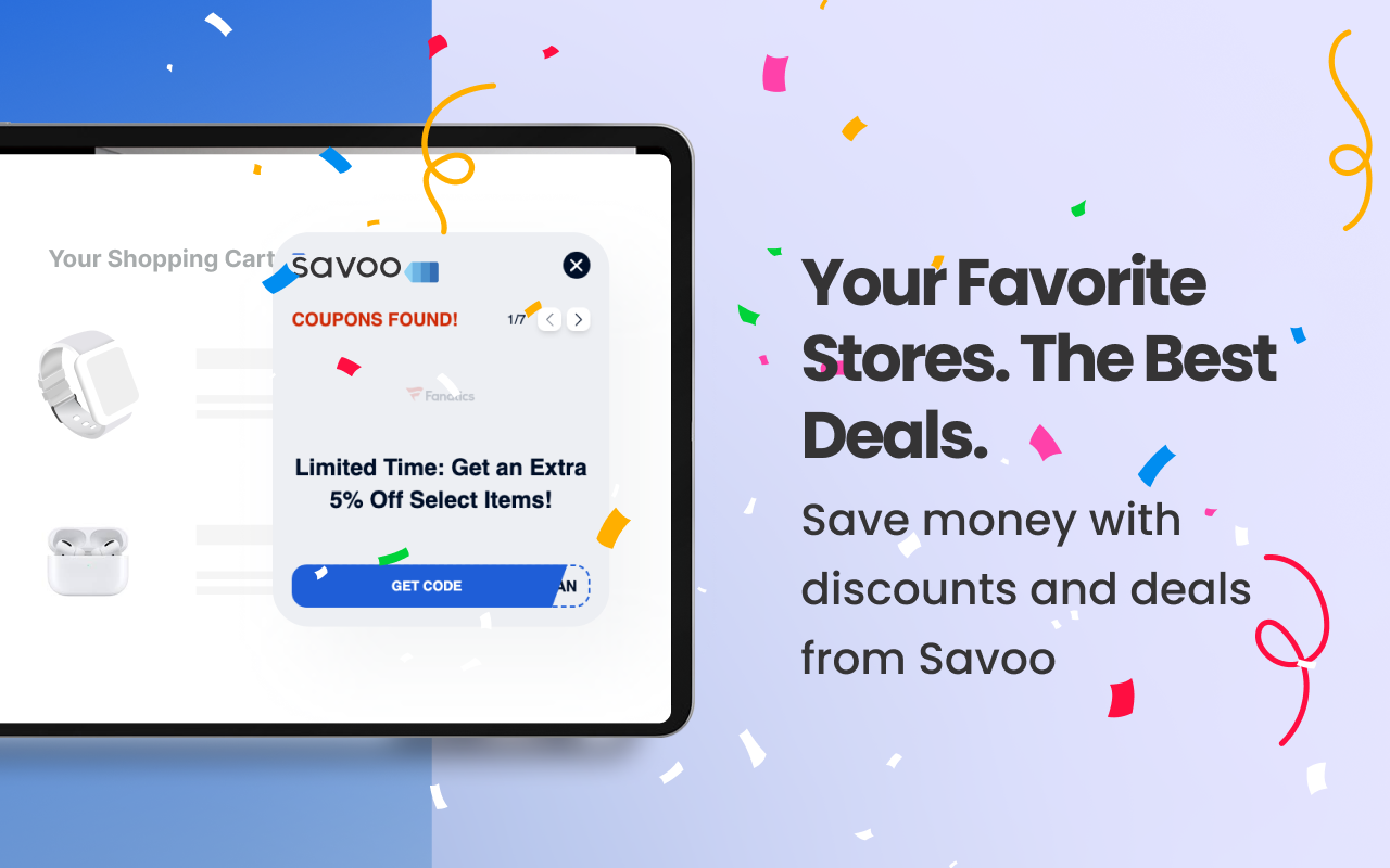 Savoo.co.uk Vouchers, Promo & Discount Codes chrome谷歌浏览器插件_扩展第1张截图