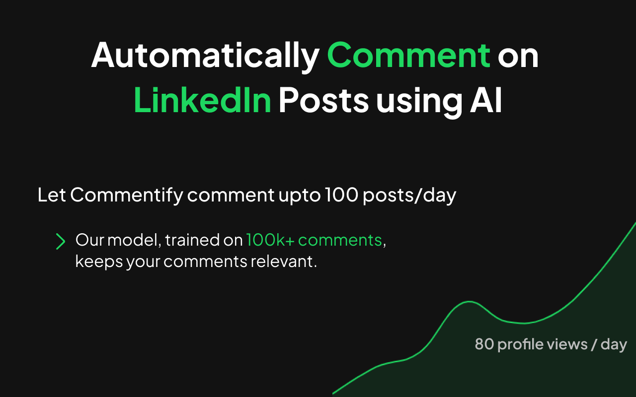 Commentify | Automate LinkedIn Comment chrome谷歌浏览器插件_扩展第1张截图