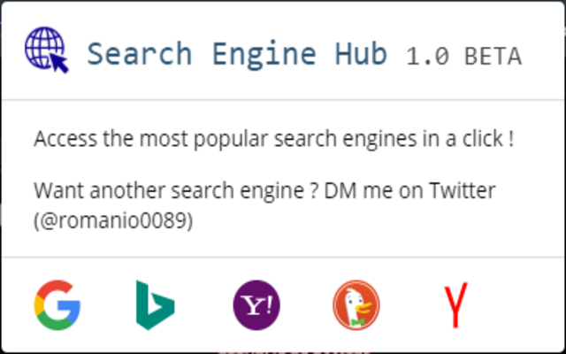 Search Engine Hub chrome谷歌浏览器插件_扩展第1张截图