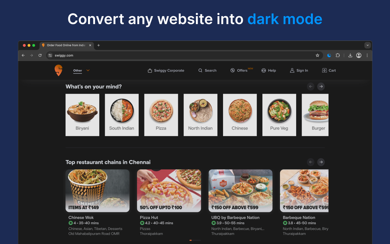 Dark Mode for All Websites chrome谷歌浏览器插件_扩展第1张截图