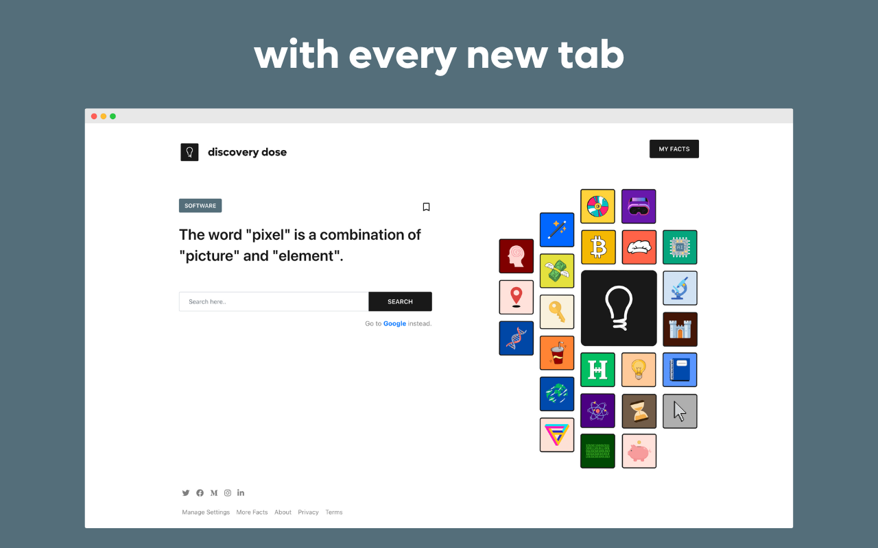 Fun Facts by Discovery Dose chrome谷歌浏览器插件_扩展第3张截图