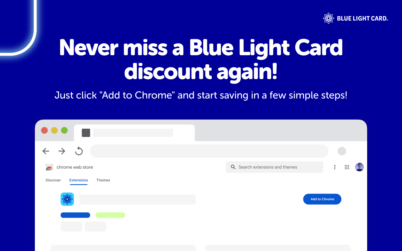 Blue Light Card - Save big on the brands you love chrome谷歌浏览器插件_扩展第1张截图