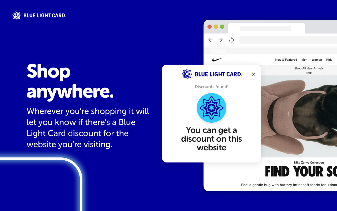 Blue Light Card - Save big on the brands you love chrome谷歌浏览器插件_扩展第2张截图