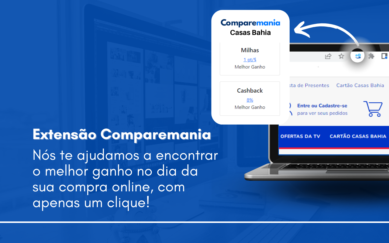 Comparemania - Cashback, Pontos e Milhas chrome谷歌浏览器插件_扩展第1张截图