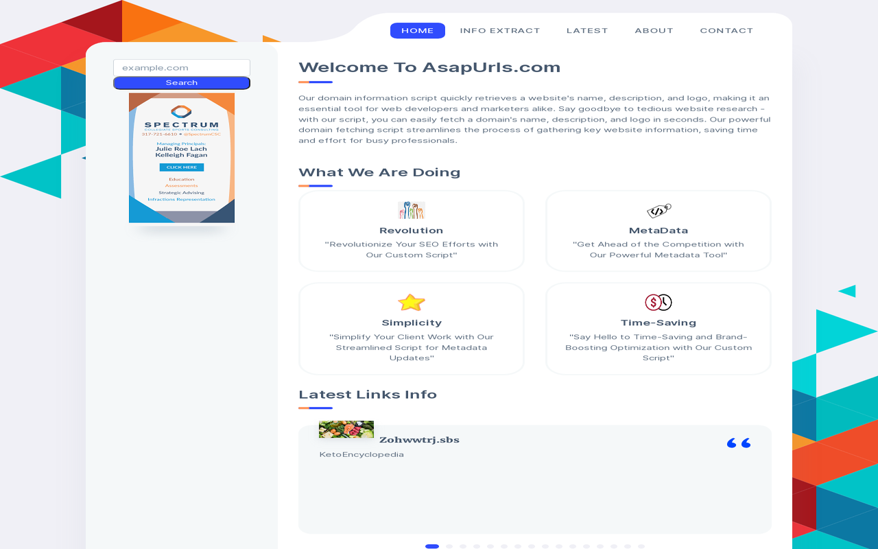 Website Info Extractor chrome谷歌浏览器插件_扩展第1张截图