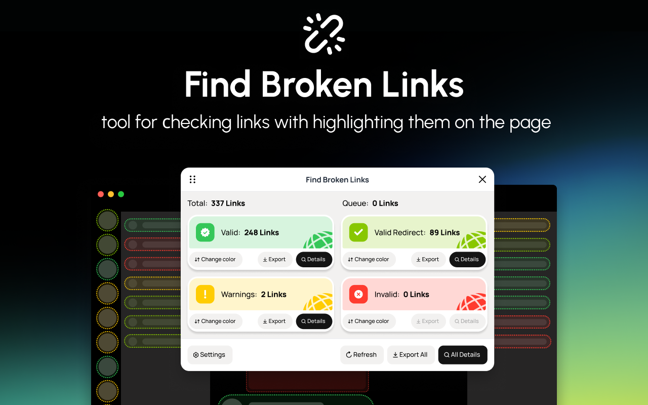 查找损坏的链接 — Find Broken Links chrome谷歌浏览器插件_扩展第2张截图