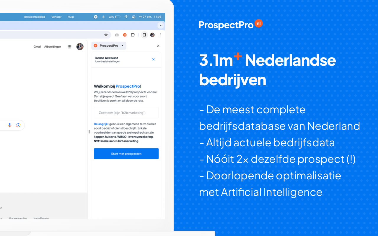 ProspectPro - B2B prospecting (NL) chrome谷歌浏览器插件_扩展第4张截图