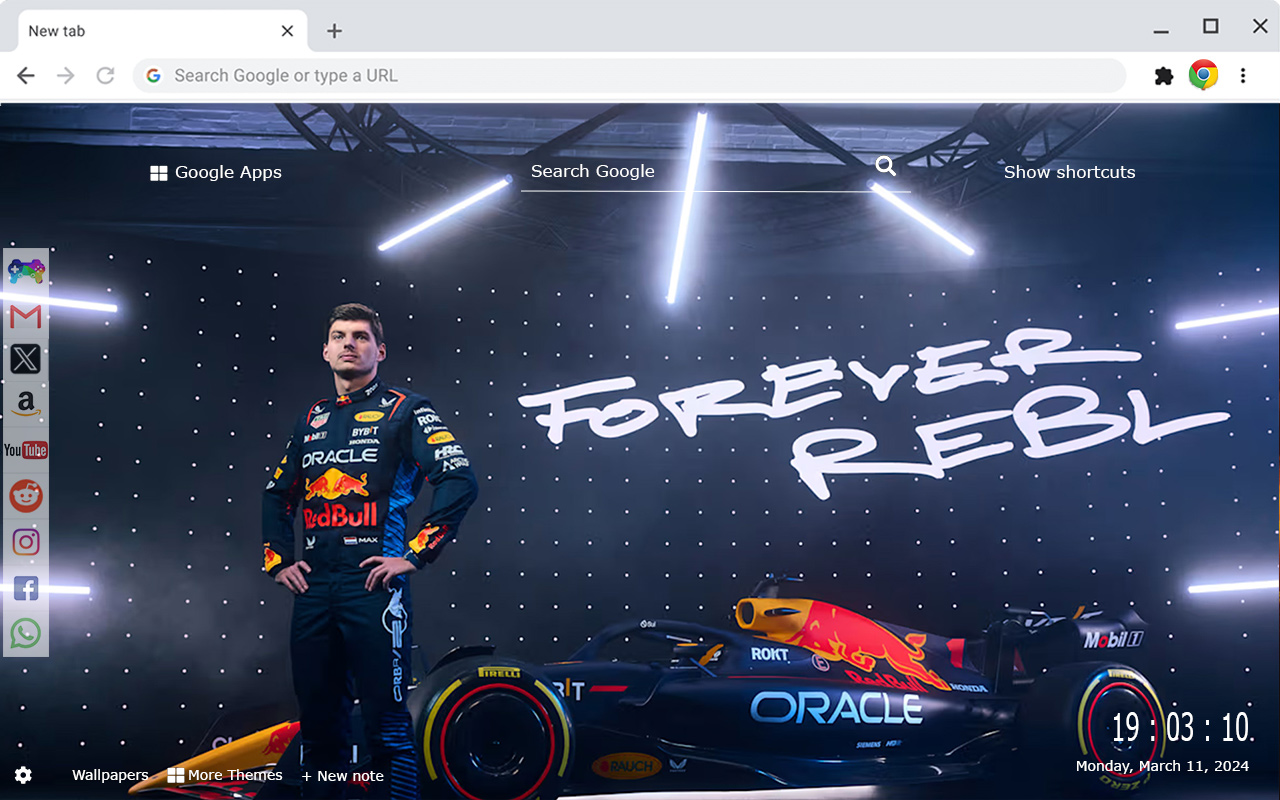 Red Bull Formula 1 Car Wallpapers New Tab by Gameograf chrome谷歌浏览器插件_扩展第4张截图