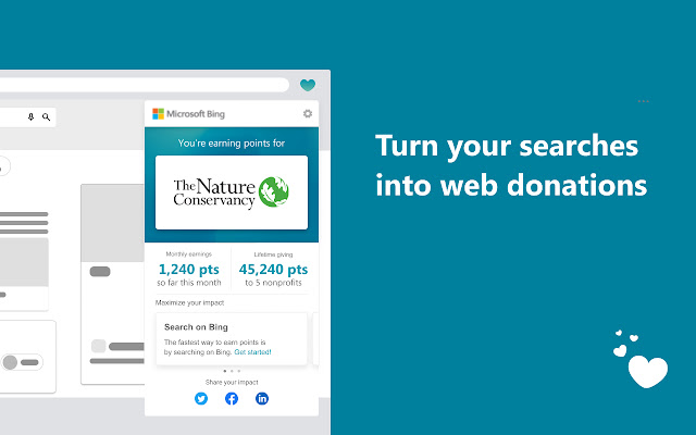Microsoft Bing Search with Donations chrome谷歌浏览器插件_扩展第1张截图