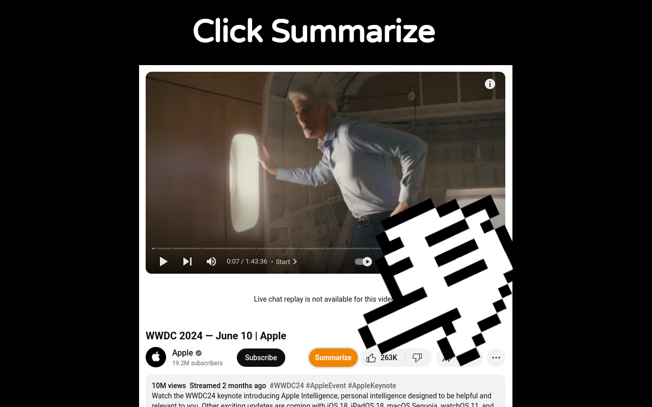 QuickClip - YouTube Video to Video Summaries chrome谷歌浏览器插件_扩展第2张截图