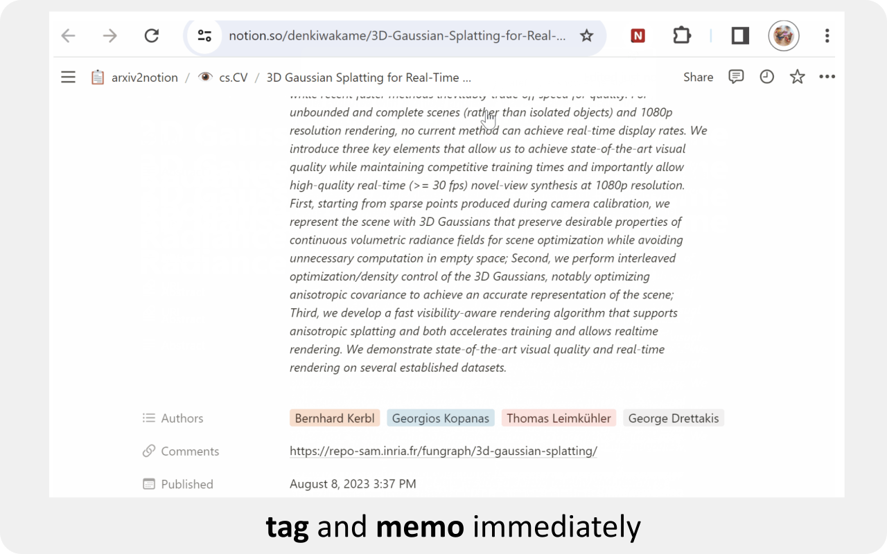 arxiv2notion chrome谷歌浏览器插件_扩展第2张截图