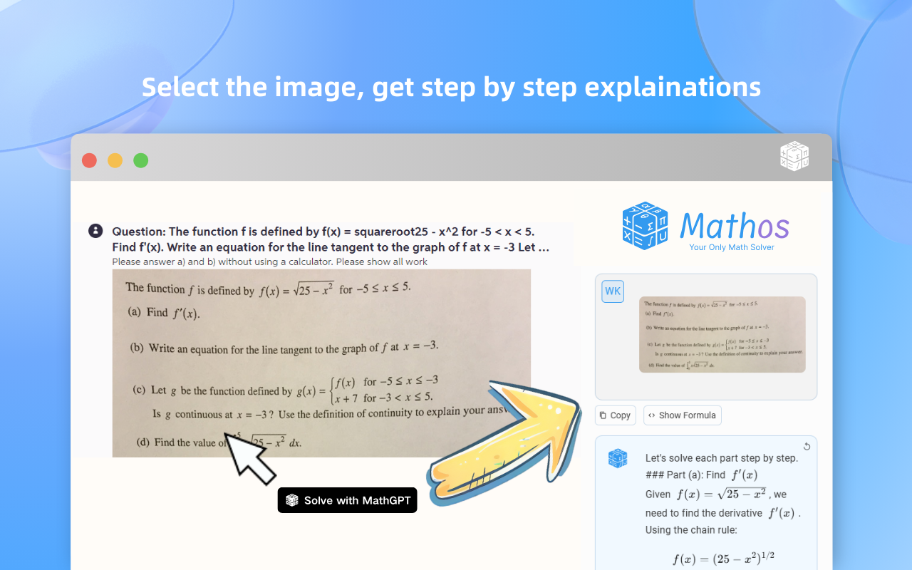 Mathos AI chrome谷歌浏览器插件_扩展第2张截图