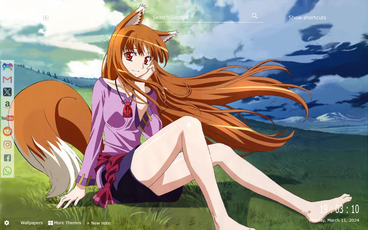 Holo (Spice & Wolf) Wallpapers New Tab by Gameograf chrome谷歌浏览器插件_扩展第5张截图