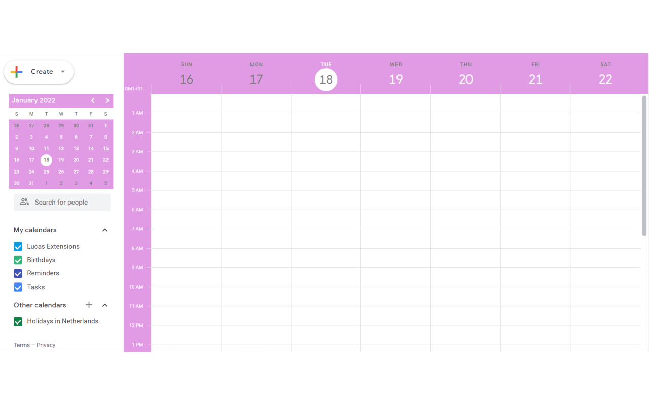 Unofficial Styler For Google Calendar chrome谷歌浏览器插件_扩展第2张截图