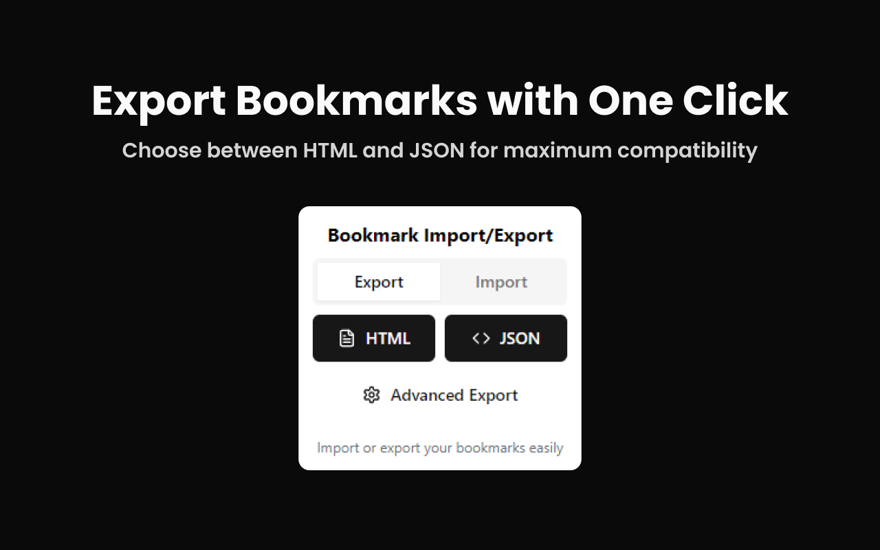 Bookmark Import/Export chrome谷歌浏览器插件_扩展第1张截图