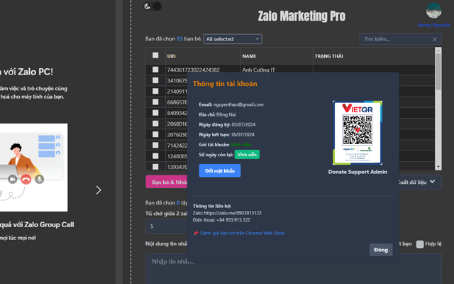 Zalo Marketing Pro chrome谷歌浏览器插件_扩展第3张截图